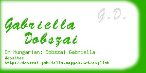 gabriella dobszai business card